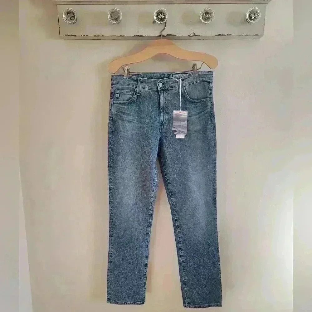AG Adriano Goldschmied Mari High Rise Straight Jeans Size 31 - Picture 2 of 11